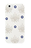 iPhone 7 Uyumlu Evil Eye Desenli Premium Silikonlu Telefon Kılıfı