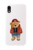 iPhone Xr Teddy Bear Premium Silikonlu Telefon Kılıfı