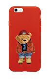 iPhone 7 Teddy Bear Premium Silikonlu Telefon Kılıfı