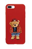 iPhone 7 Plus Teddy Bear Premium Silikonlu Telefon Kılıfı
