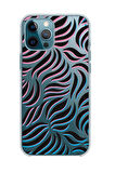 iPhone 12 Pro Uyumlu Color Wave Desenli Premium Şeffaf Silikon Kılıf 