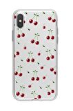 iPhone XS Uyumlu Kiraz Premium Şeffaf Silikon Kılıf 
