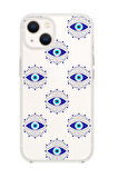 iPhone 15 Plus Uyumlu Mystic Aura Desenli Premium Şeffaf Silikon Kılıf 