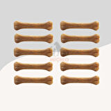 Köpekler İçin Naturel Press Çiğneme Kemiği 15Cm 10lu Paket