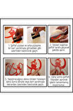 Oto Arka Cam Sticker Set Model 65 Beyaz 40*25 Cm