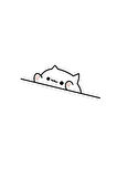 Oyunsever Kedi Oto Motor Laptop Bilgisayar Sticker 6 Cm