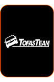 Tofaş Oto Sticker Beyaz 40*10 Cm