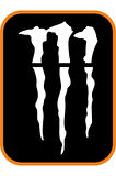 Monster Pençe Far Veya Cam Altı Büyük Oto Sticker Beyaz 33*20 Cm