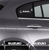 Suzuki İçin Uyumlu Aksesuar Oto Ritim Sticker 2 Adet 20*9 Cm
