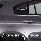 Citroen C4 İçin Uyumlu Aksesuar Oto Ritim Sticker 2 Adet 20*9 Cm
