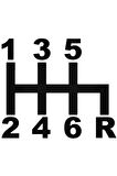 Jdm Gear Oto Sticker 20 Cm