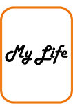 My Life - Benim Hayatım Oto Motor Sticker Siyah 20*7 Cm