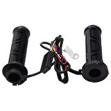 Isıtmalı Motosiklet Elcik – 2.2 cm Gidon Uyumlu, Su Geçirmez, Sensörlü Kauçuk Isıtıcı El Tutacağı