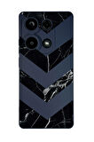 Xiaomi Redmi Note 13 Pro 4G Uyumlu Mermer Üçgen Desenli Premium Silikonlu Lansman Telefon Kılıfı