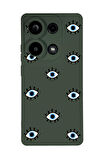 Xiaomi Redmi Note 13 Pro 4G Uyumlu Nazar Gözler Desenli Premium Silikonlu Lansman Telefon Kılıfı