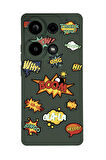 Xiaomi Redmi Note 13 Pro 4G Uyumlu Stickers Desenli Premium Silikonlu Lansman Telefon Kılıfı