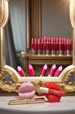 Dudak Figürü Lips Ruj Balm Stick Tutucu Dekoratif Botoks Dudak 2'li Set