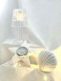 Dekoratif Beton İstiridye Biblo  Yıldız Desen Tealight Set