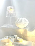 Dekoratif Beton İstiridye Biblo  Yıldız Desen Tealight Set