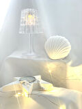 Dekoratif Beton İstiridye Biblo  Yıldız Desen Tealight Set