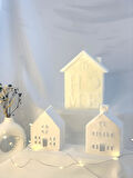 Dekoratif İklili Ev Tealigtlık  Home Soya Mum Set