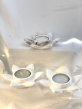 Dekoratif Üçlü Nilüfer Tealight   Set