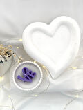 Dekoratif Beton Dekoratif Tabak Love Soya Mum  Kalp Organizer Takı Tabağı Obje Set