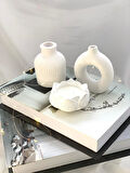 Dekoratif İkili Vazo  Lotus Soya Mum Set