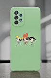 Samsung A72 Uyumlu Powerpuff Girls Desenli Premium Silikonlu Lansman Telefon Kılıfı