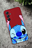 Samsung Galaxy A54 Uyumlu Stitch Desenli Premium Silikonlu Lansman Telefon Kılıfı