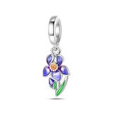 Mor Çiçek Sallantılı Charm