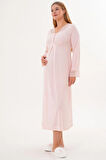 Mecit 6331 Pudra Sabahlıklı Lohusa Gecelik Takım