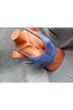 Vip  Handmade Mavi Crop Top Büstiyer