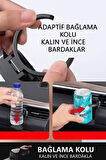 2 Araç İçi Havalandırma Tipi Bardak & Küllük Tutucu – Katlanabilir ve Kaymaz Tabanlı