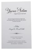49 Adet Modern Sünnet Davetiyesi 1007 - Özel Cep Zarflı