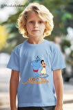 SİHİRLİ LAMBA ALADDİN BASKILI OVERSIZE TİŞÖRT