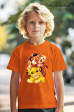 HAYVAN FİGÜRLÜ ASLAN KRAL ARKADAŞLAR LION KING FRIENDS BASKILI OVERSIZE TİŞÖRT