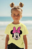 MINNIE BASKILI ÇOCUK TİŞÖRT