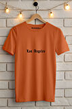 LOS ANGELES BASKILI BİSİKLET YAKA KISA KOLLU UNISEX TİŞÖRT