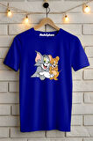 TOM and JERRY Baskılı Unisex Oversize Tişört