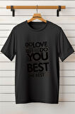Baskılı Unisex Oversize Tişört Battal Boy