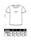 Unisex Peluş Ayı Baskılı Bisiklet Yaka Tshirt