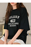 Kadın Holiday 1961 Baskılı Oversıze T-shirt
