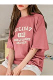 Kadın Holiday 1961 Baskılı Oversıze T-shirt