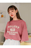 Kadın Holiday 1961 Baskılı Oversıze T-shirt