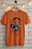 Rock and Roll Baskılı Unisex Tişört