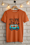 Retro Car Baskılı Unisex Oversize Tişört