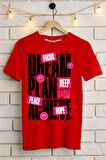 Dream Baskılı Unisex Oversize Tişört