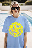 Emoji Baskılı Unisex Oversize Tişört