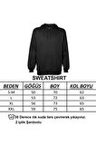 Peluş Ayı Baskılı Kapüşonlu Sweatshirt